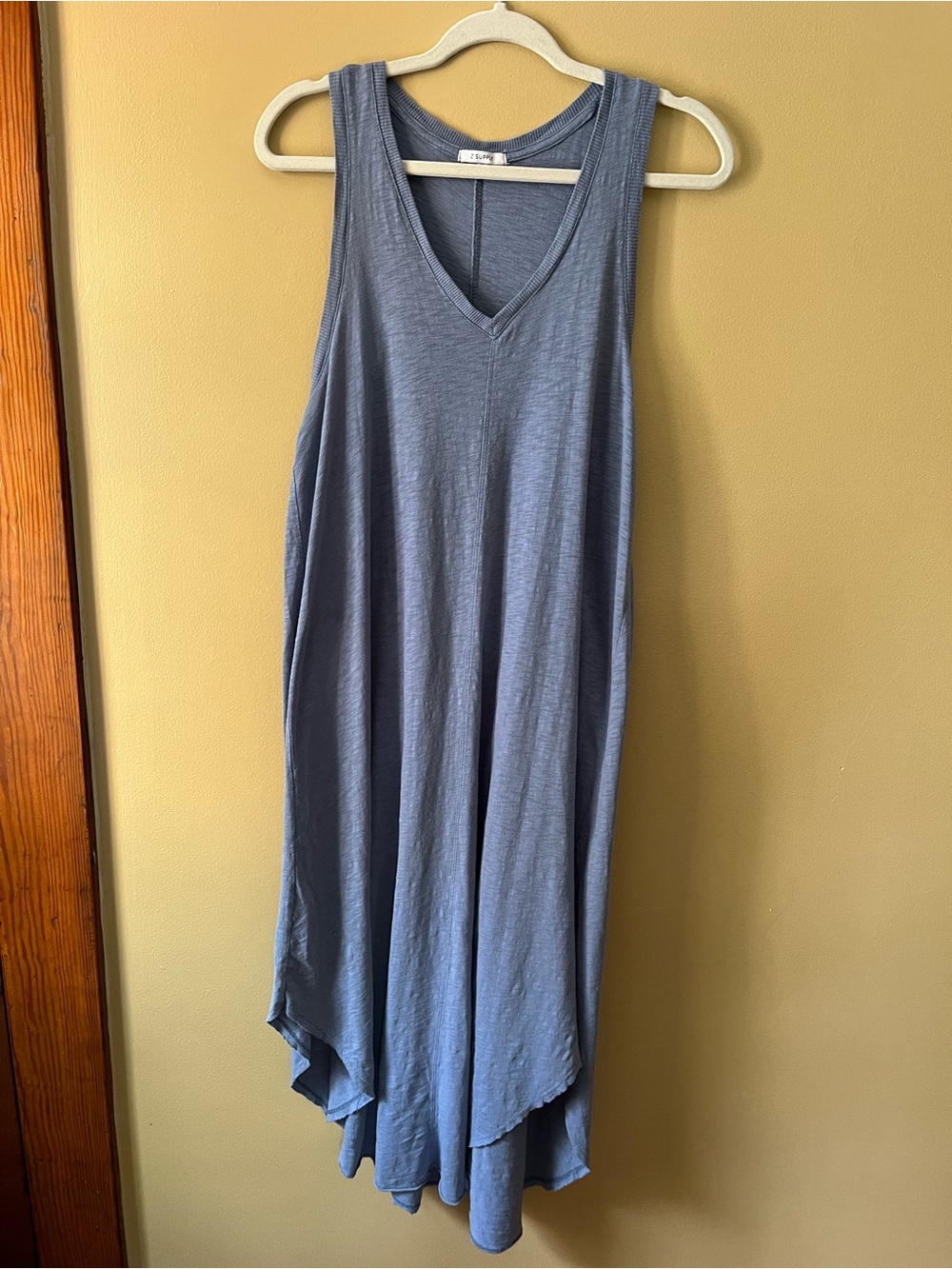 Z Supply Blue Midi Tank Dress
